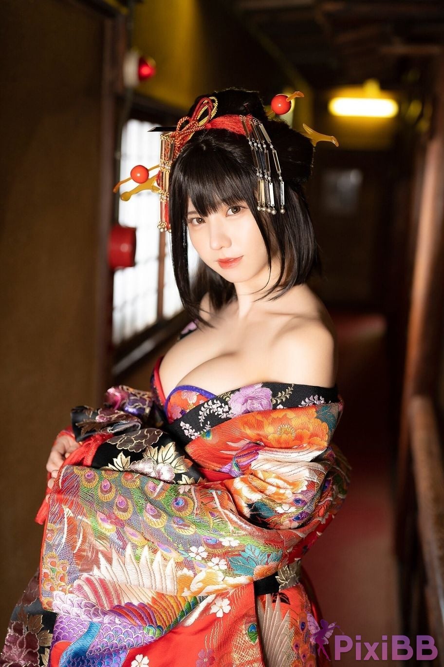 Japanese Idol Enako Picture scroll of beautiful women moon change jigra PixiBB.COM 021