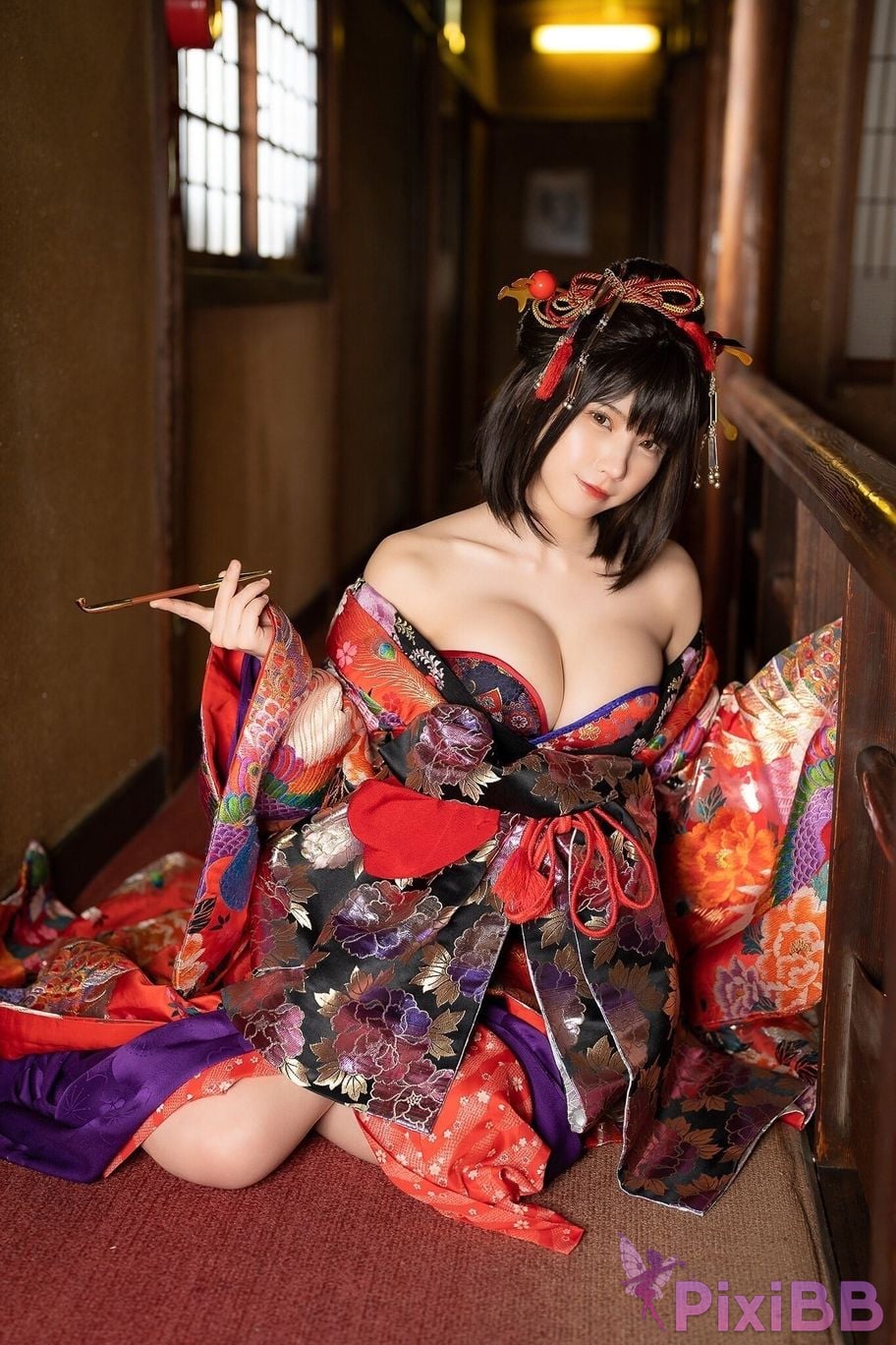 Japanese Idol Enako Picture scroll of beautiful women moon change jigra PixiBB.COM 025