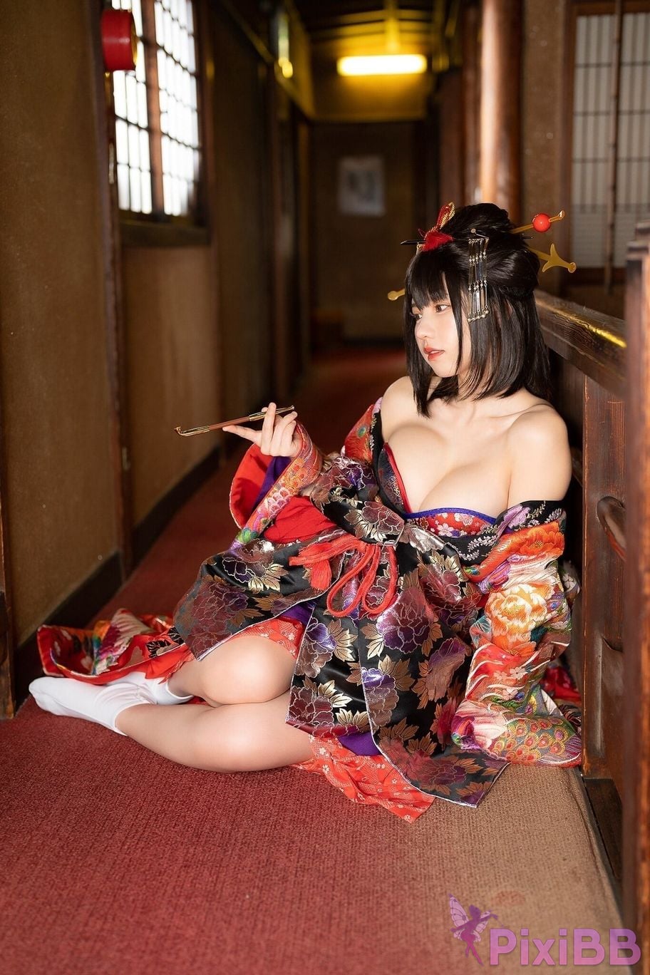 Japanese Idol Enako Picture scroll of beautiful women moon change jigra PixiBB.COM 027