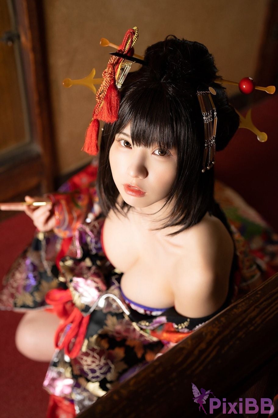 Japanese Idol Enako Picture scroll of beautiful women moon change jigra PixiBB.COM 028