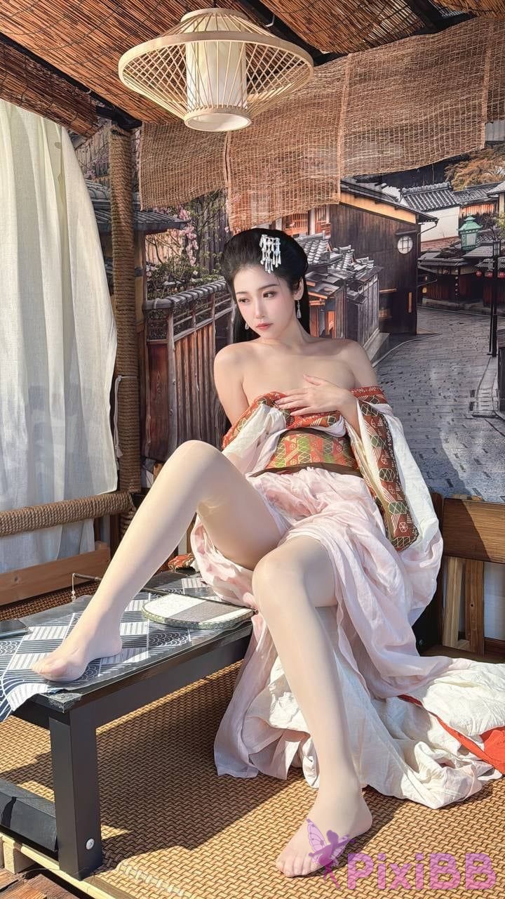 OtherXXX dumb cat m B Standing Silk Feet Royal Sister Goddess Contrast the ancient style of Hanfu coser Captains Benefits PixiBB.COM 054
