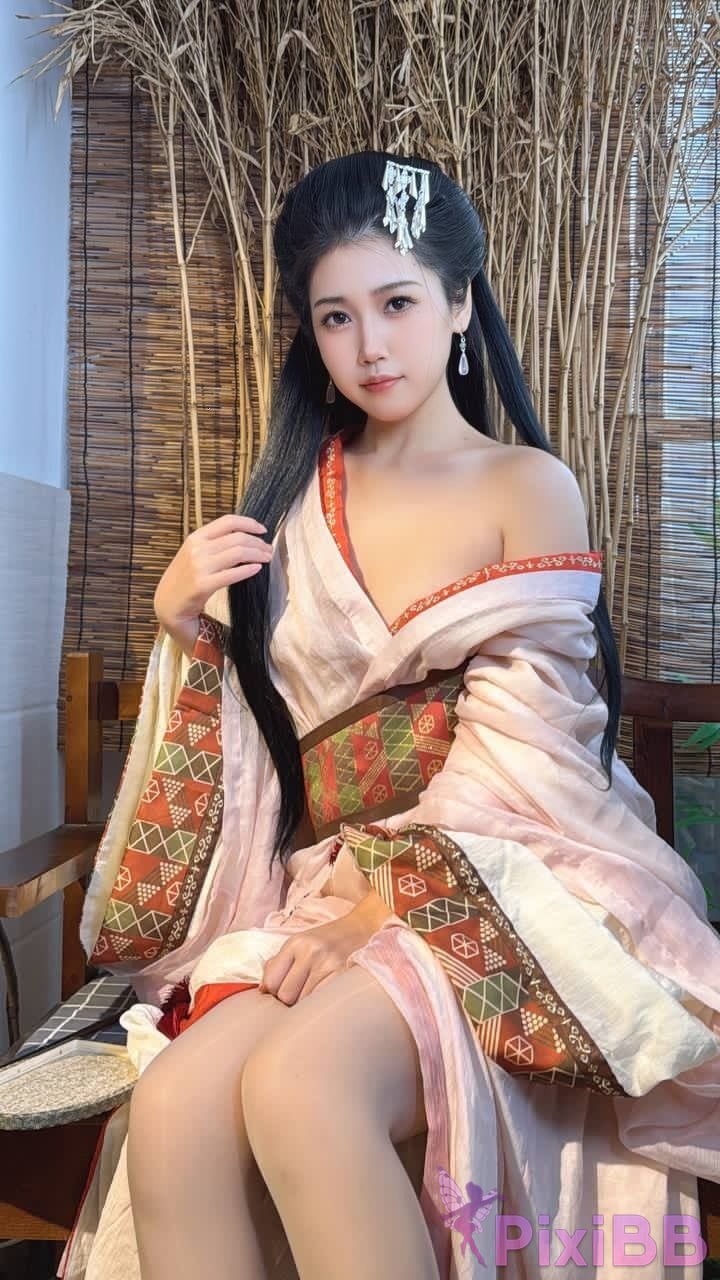 OtherXXX dumb cat m B Standing Silk Feet Royal Sister Goddess Contrast the ancient style of Hanfu coser Captains Benefits PixiBB.COM 092