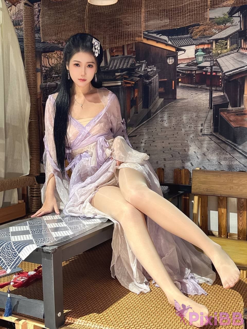 OtherXXX dumb cat m B Standing Silk Feet Royal Sister Goddess Contrast the ancient style of Hanfu coser Captains Benefits PixiBB.COM 124