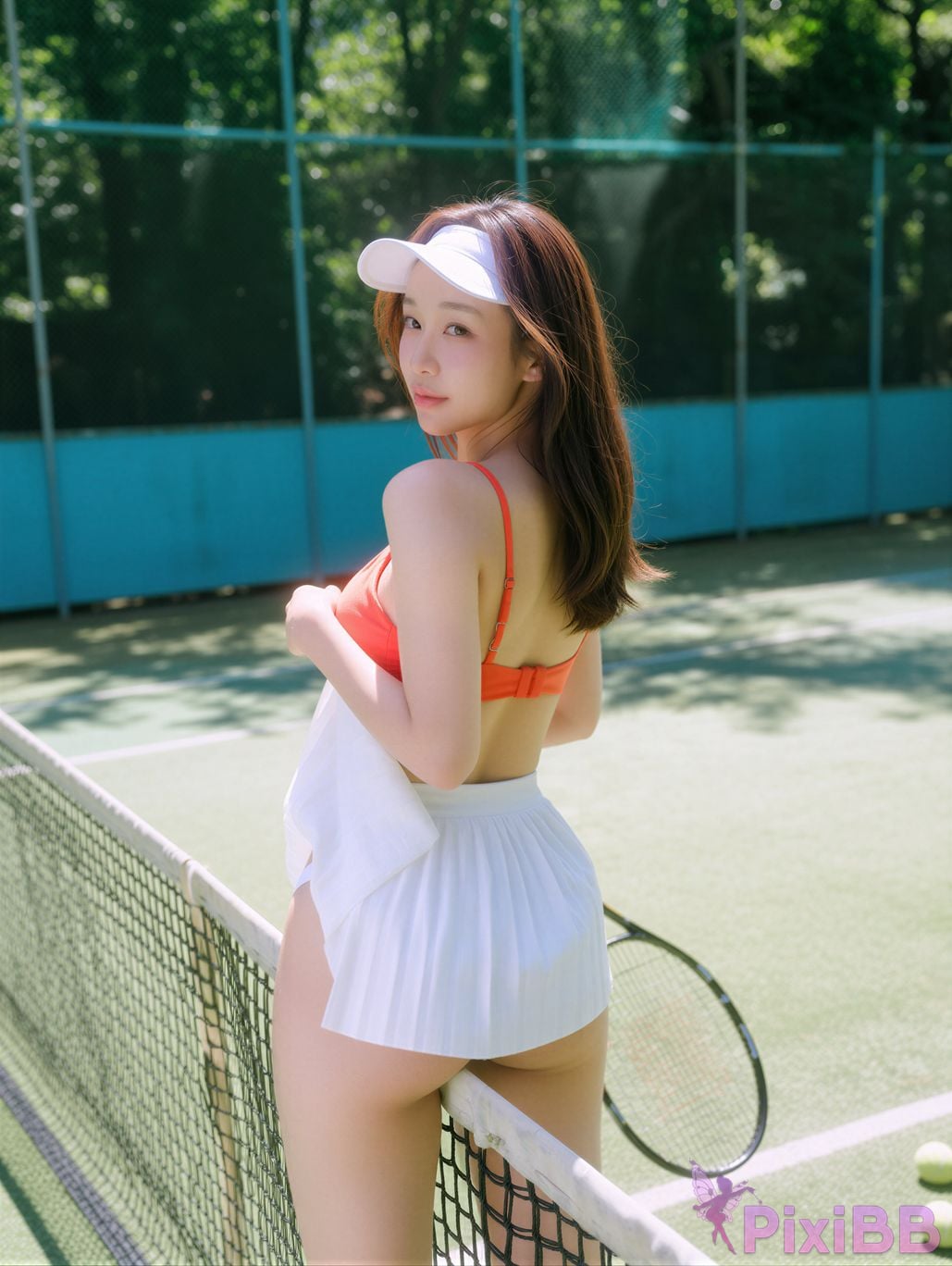 AI Enhanced Sehee Choi Tennis PixiBB.COM 009