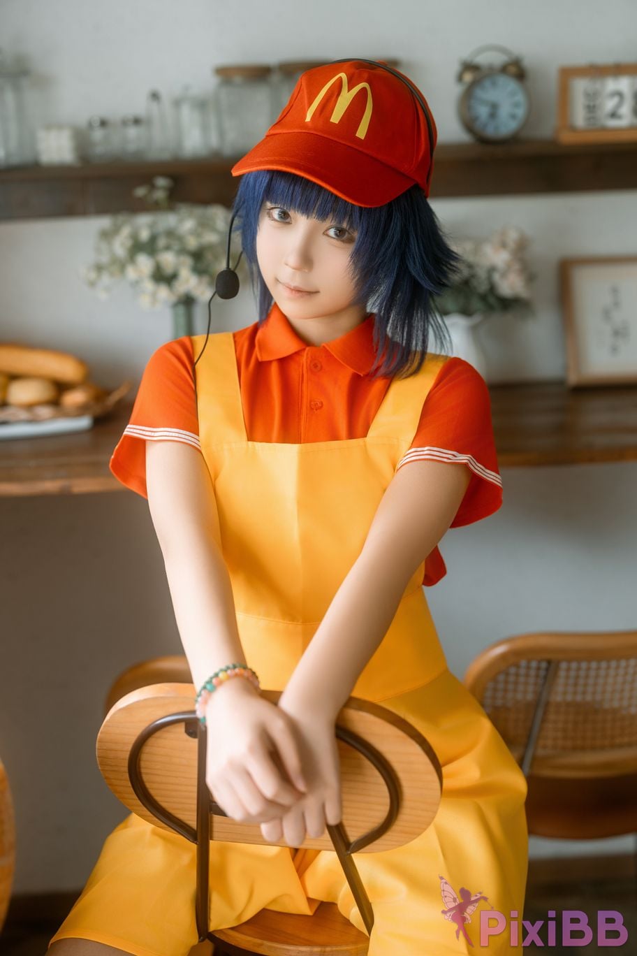 Cosplayer Iron hand calls the beast Mushroom head Hinata privately owned PixiBB.COM 002