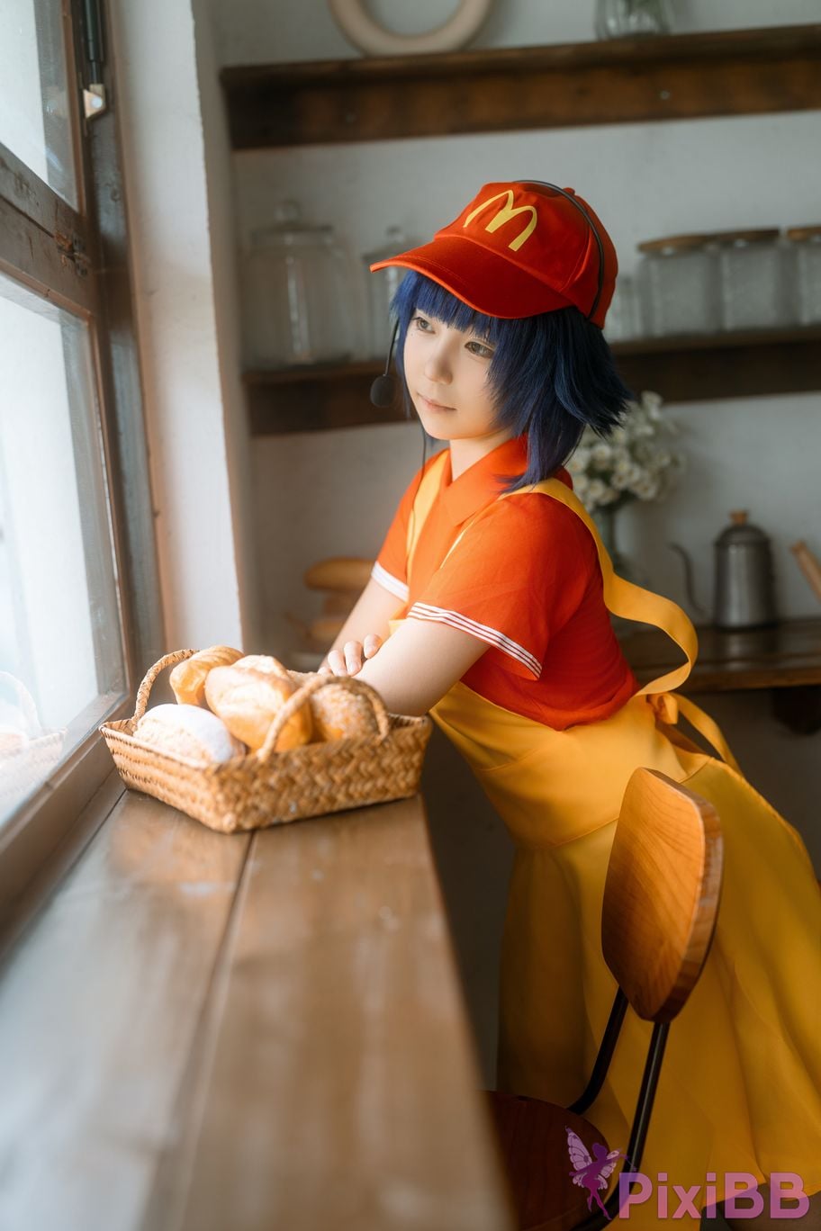 Cosplayer Iron hand calls the beast Mushroom head Hinata privately owned PixiBB.COM 003