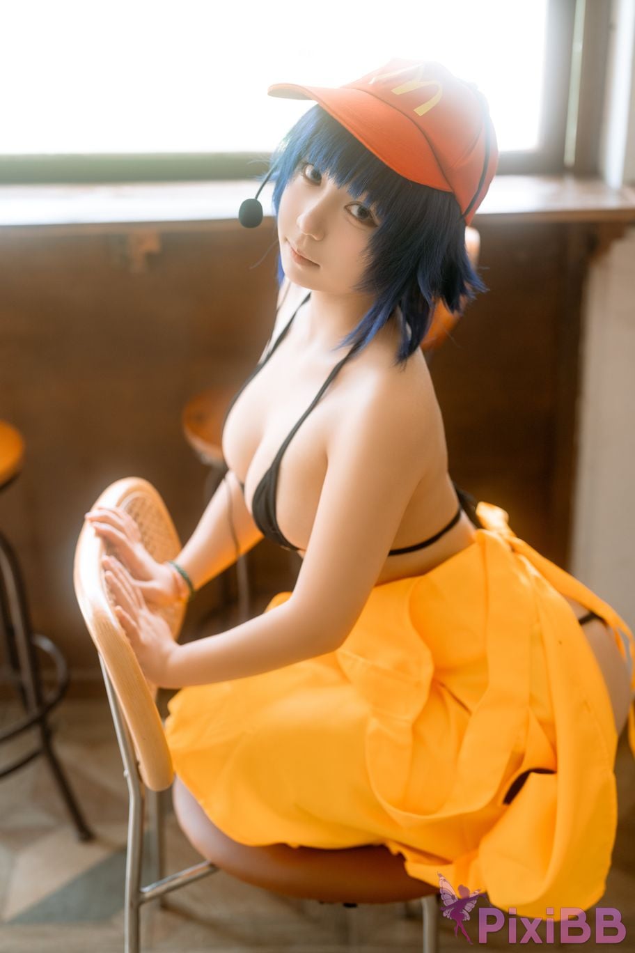 Cosplayer Iron hand calls the beast Mushroom head Hinata privately owned PixiBB.COM 012