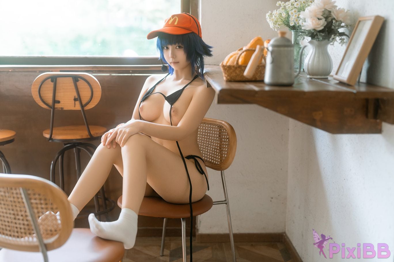 Cosplayer Iron hand calls the beast Mushroom head Hinata privately owned PixiBB.COM 016