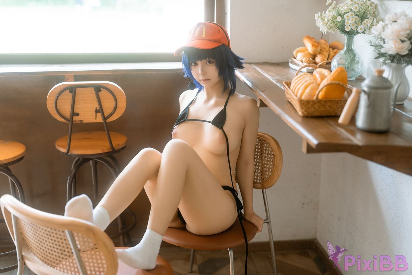 Cosplayer Iron hand calls the beast Mushroom head Hinata privately owned PixiBB.COM 018