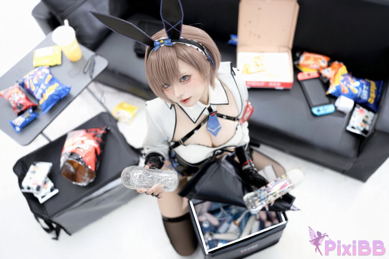 Cosplayer Zhiyue Etsu ko Takeaway Rabbit PixiBB.COM 050