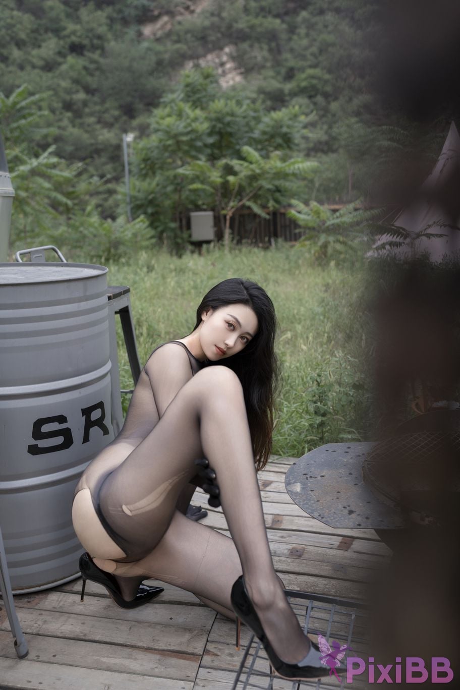 No watermark for in app purchases Qing Miao One piece stockings PixiBB.COM 062