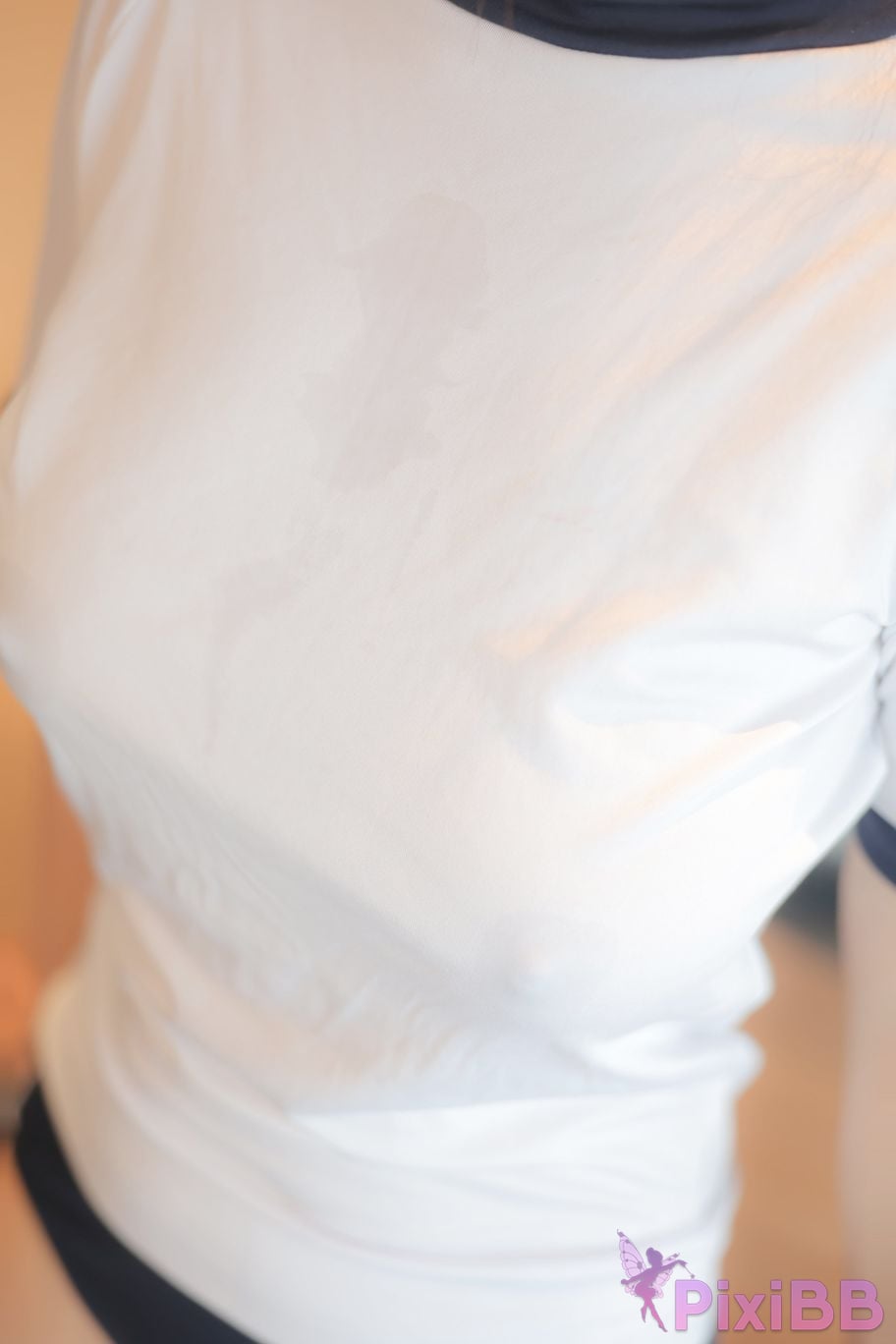 No watermark for in app purchases Dandanbao sexy white T shirt PixiBB.COM 057