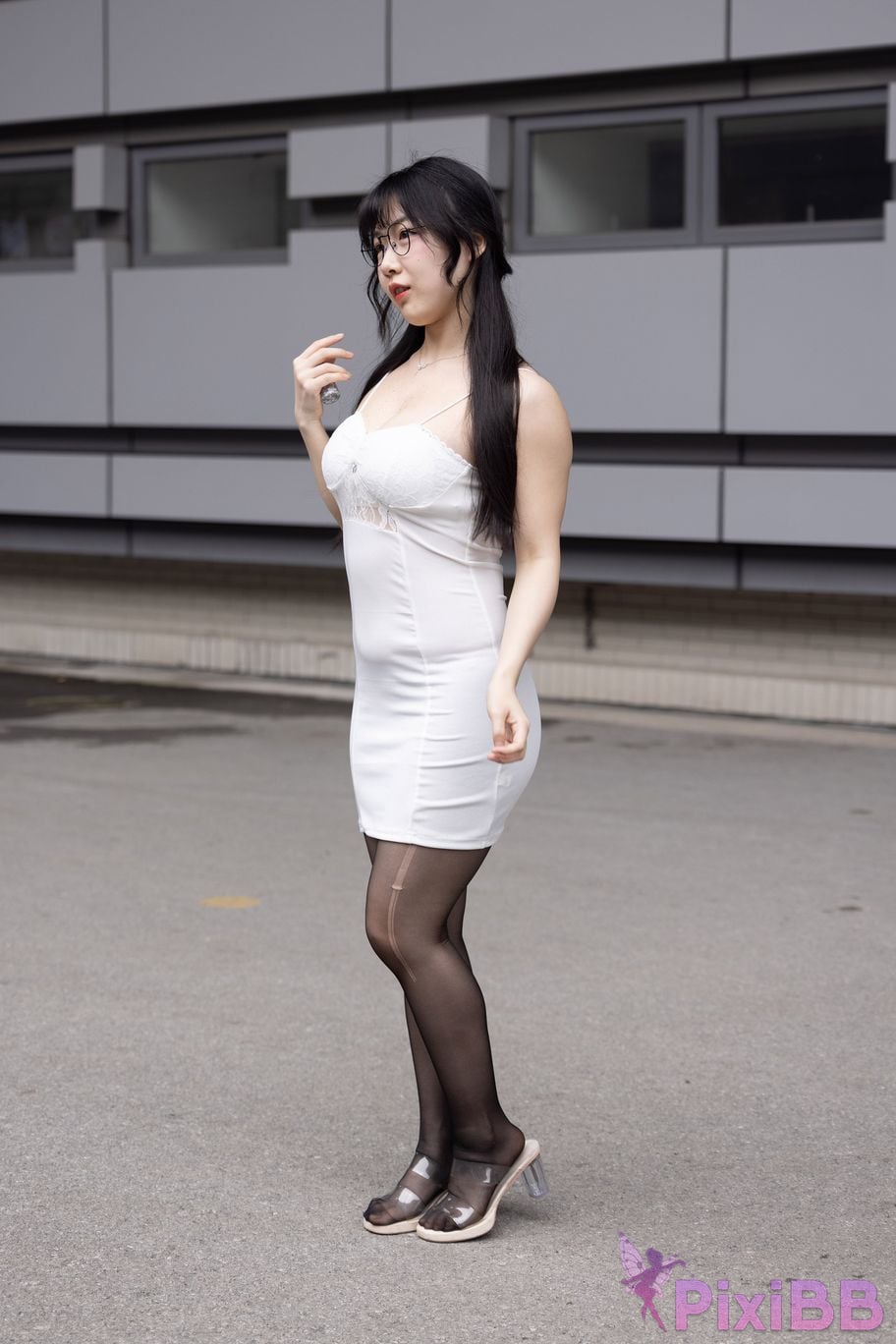 Featured Street Photography Works No.5795 Plump Ke Tang Xiao Yuan black stockings jade feet PixiBB.COM 020