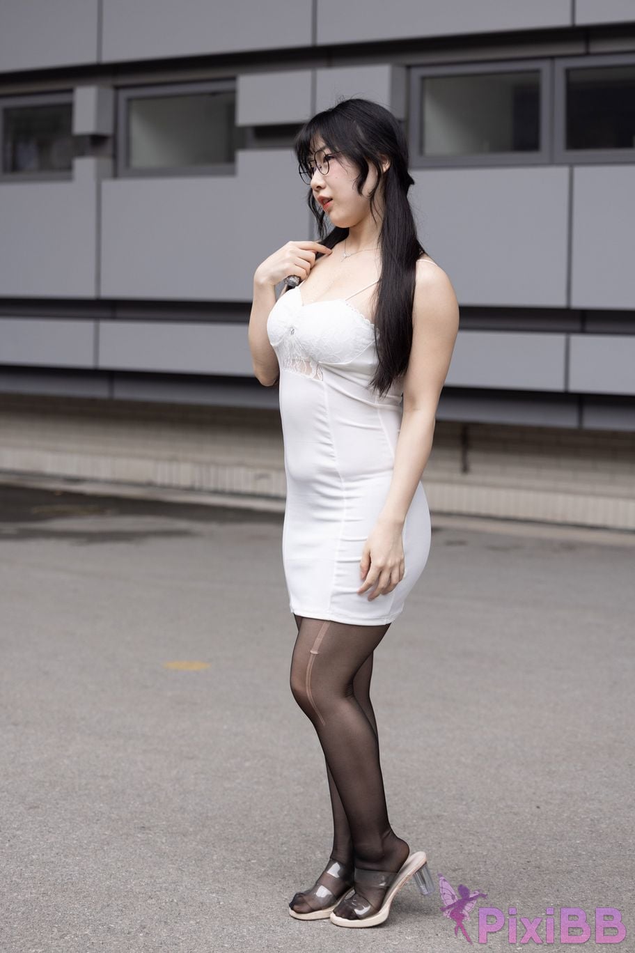 Featured Street Photography Works No.5795 Plump Ke Tang Xiao Yuan black stockings jade feet PixiBB.COM 022