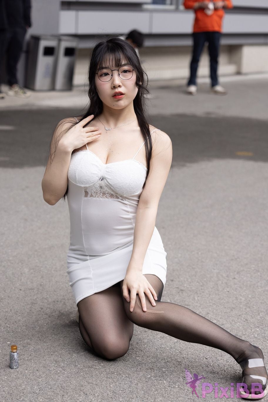 Featured Street Photography Works No.5795 Plump Ke Tang Xiao Yuan black stockings jade feet PixiBB.COM 066