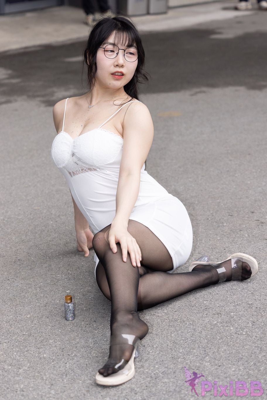 Featured Street Photography Works No.5795 Plump Ke Tang Xiao Yuan black stockings jade feet PixiBB.COM 103