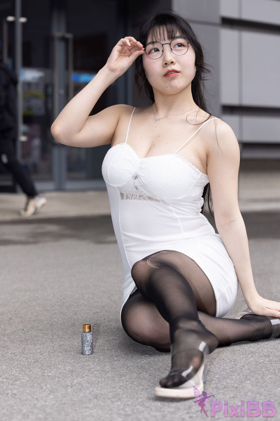 Featured Street Photography Works No.5795 Plump Ke Tang Xiao Yuan black stockings jade feet PixiBB.COM 107