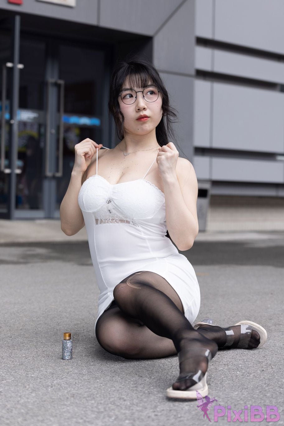 Featured Street Photography Works No.5795 Plump Ke Tang Xiao Yuan black stockings jade feet PixiBB.COM 117