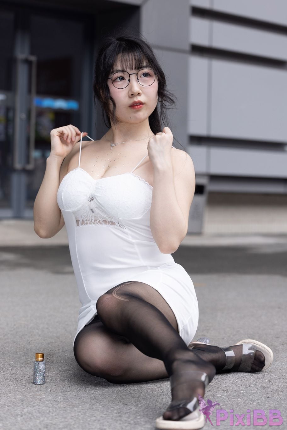 Featured Street Photography Works No.5795 Plump Ke Tang Xiao Yuan black stockings jade feet PixiBB.COM 119
