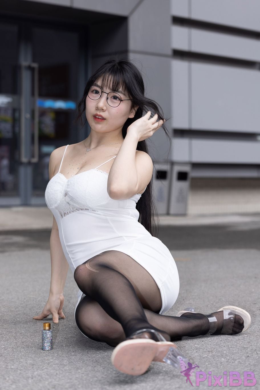 Featured Street Photography Works No.5795 Plump Ke Tang Xiao Yuan black stockings jade feet PixiBB.COM 126