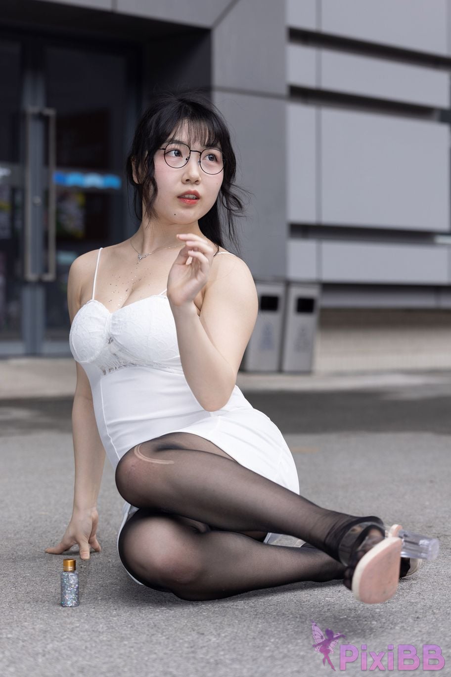 Featured Street Photography Works No.5795 Plump Ke Tang Xiao Yuan black stockings jade feet PixiBB.COM 127