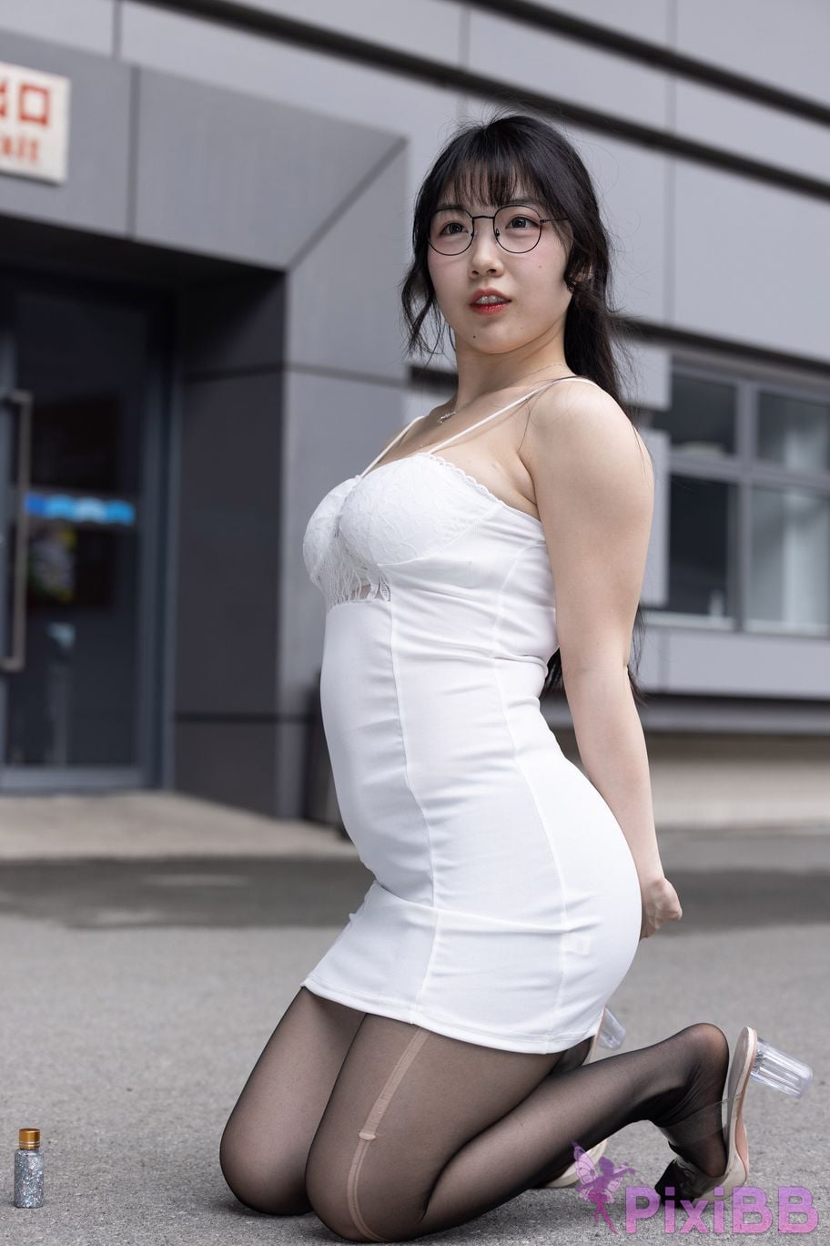 Featured Street Photography Works No.5795 Plump Ke Tang Xiao Yuan black stockings jade feet PixiBB.COM 140