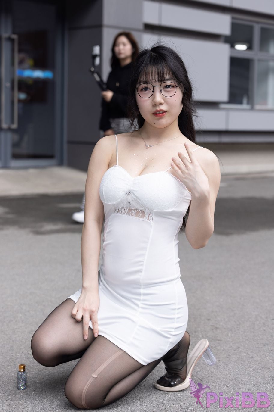 Featured Street Photography Works No.5795 Plump Ke Tang Xiao Yuan black stockings jade feet PixiBB.COM 145