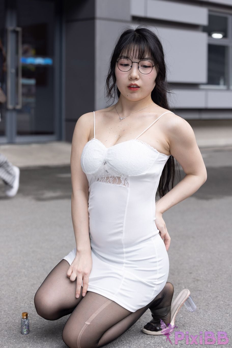Featured Street Photography Works No.5795 Plump Ke Tang Xiao Yuan black stockings jade feet PixiBB.COM 146
