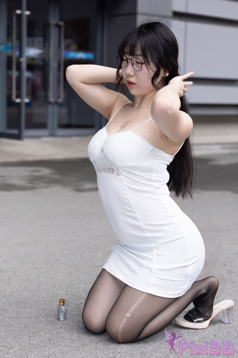 Featured Street Photography Works No.5795 Plump Ke Tang Xiao Yuan black stockings jade feet PixiBB.COM 159