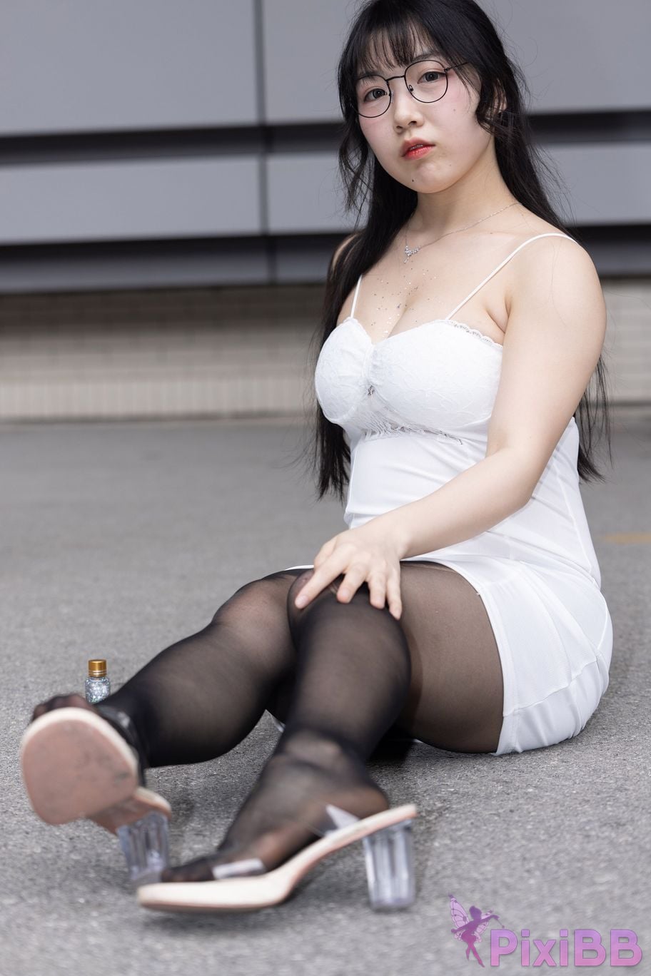 Featured Street Photography Works No.5795 Plump Ke Tang Xiao Yuan black stockings jade feet PixiBB.COM 175
