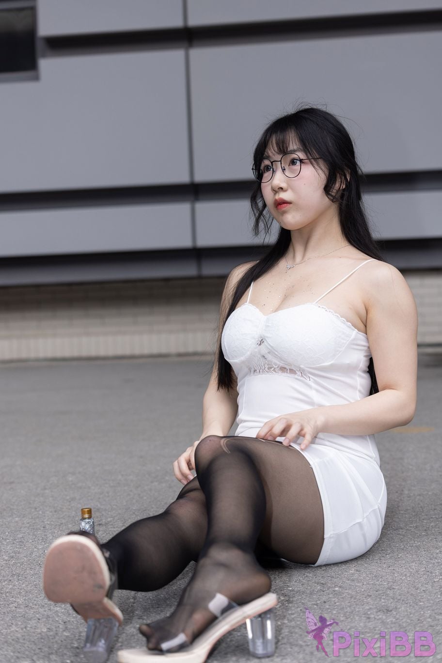Featured Street Photography Works No.5795 Plump Ke Tang Xiao Yuan black stockings jade feet PixiBB.COM 189