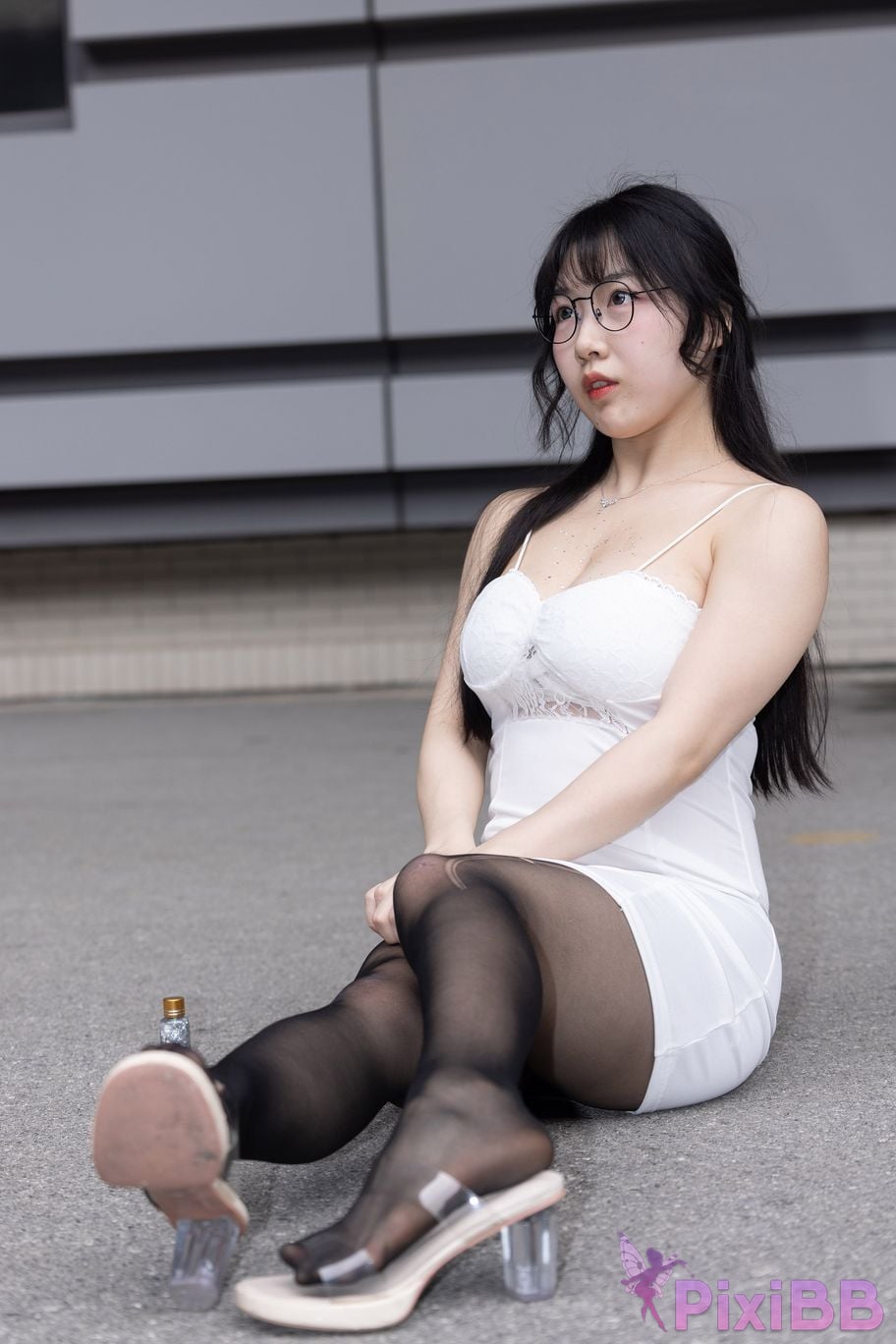 Featured Street Photography Works No.5795 Plump Ke Tang Xiao Yuan black stockings jade feet PixiBB.COM 190