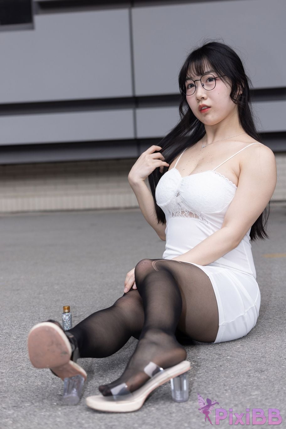 Featured Street Photography Works No.5795 Plump Ke Tang Xiao Yuan black stockings jade feet PixiBB.COM 193