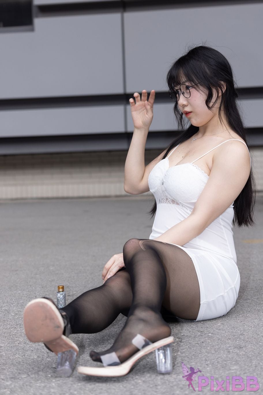 Featured Street Photography Works No.5795 Plump Ke Tang Xiao Yuan black stockings jade feet PixiBB.COM 194