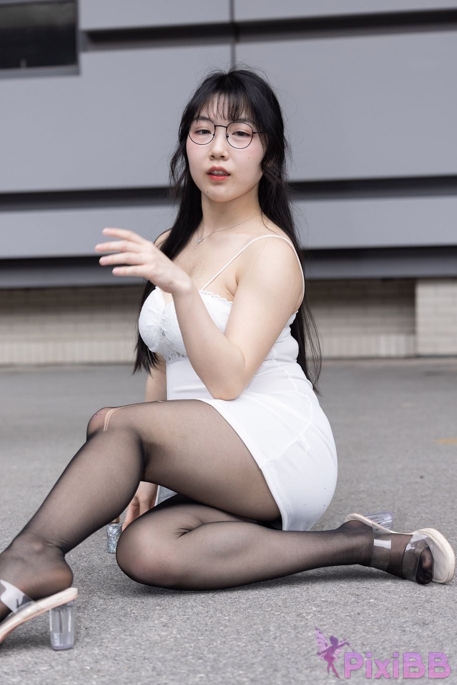 Featured Street Photography Works No.5795 Plump Ke Tang Xiao Yuan black stockings jade feet PixiBB.COM 199