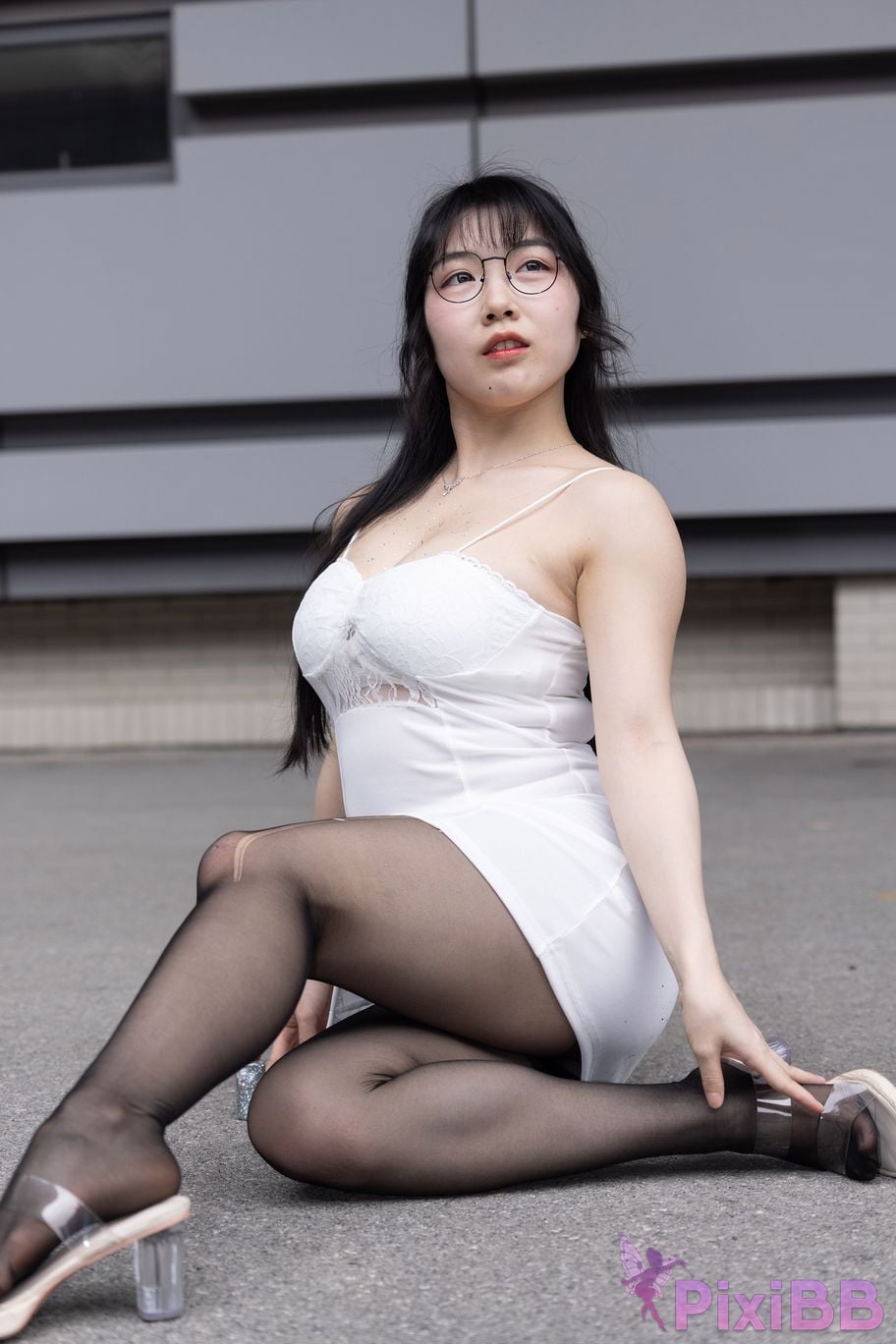 Featured Street Photography Works No.5795 Plump Ke Tang Xiao Yuan black stockings jade feet PixiBB.COM 202