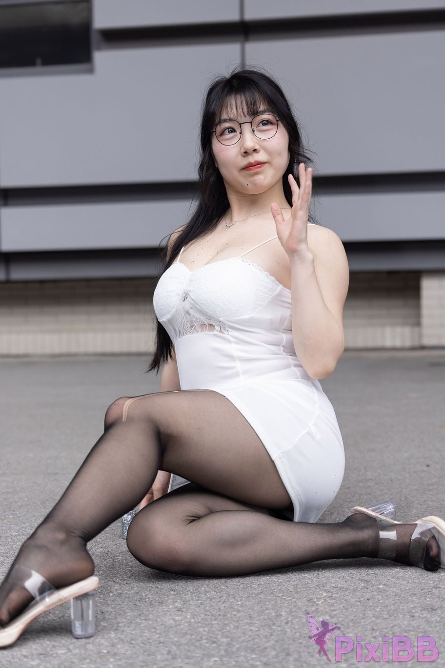 Featured Street Photography Works No.5795 Plump Ke Tang Xiao Yuan black stockings jade feet PixiBB.COM 203