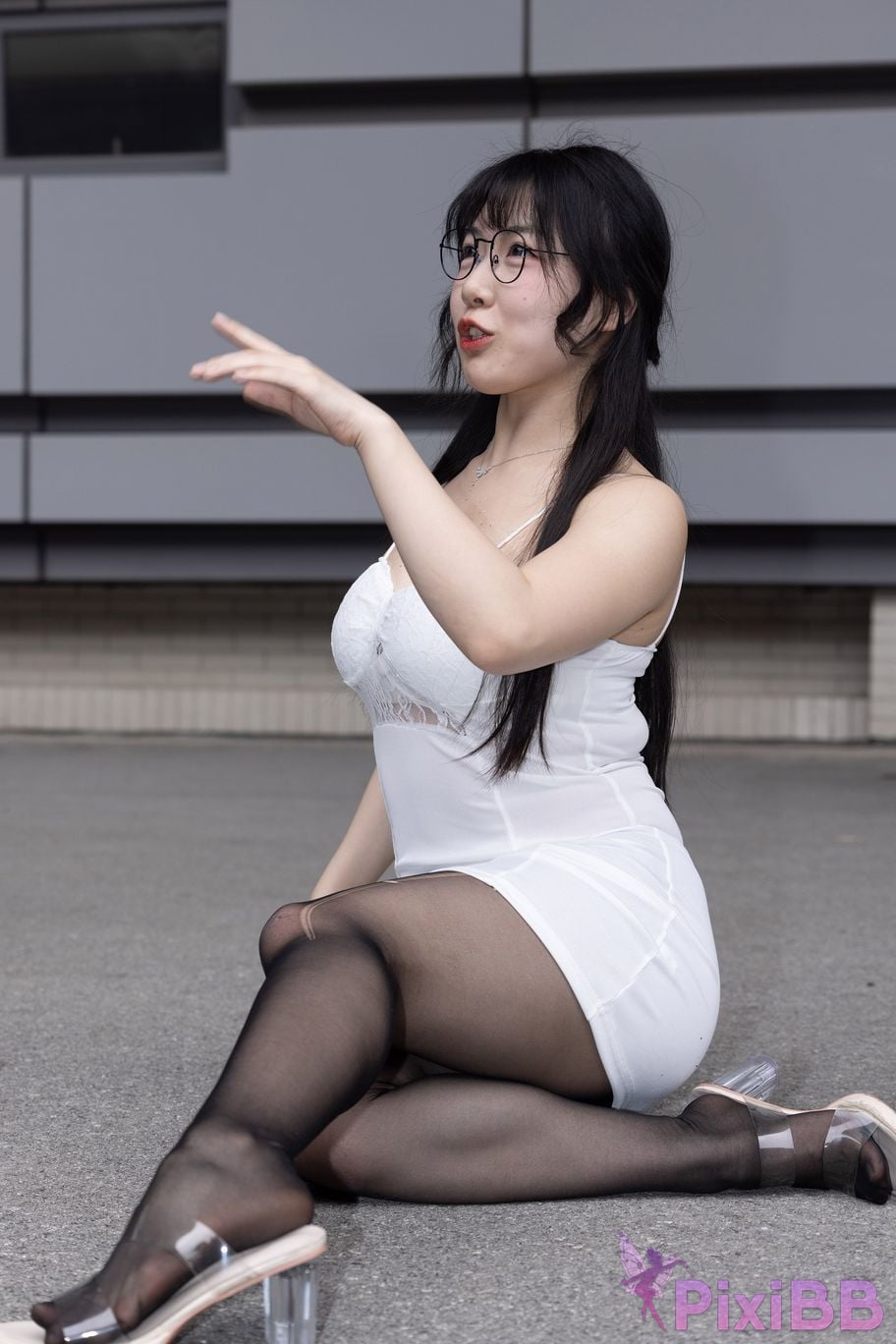 Featured Street Photography Works No.5795 Plump Ke Tang Xiao Yuan black stockings jade feet PixiBB.COM 208