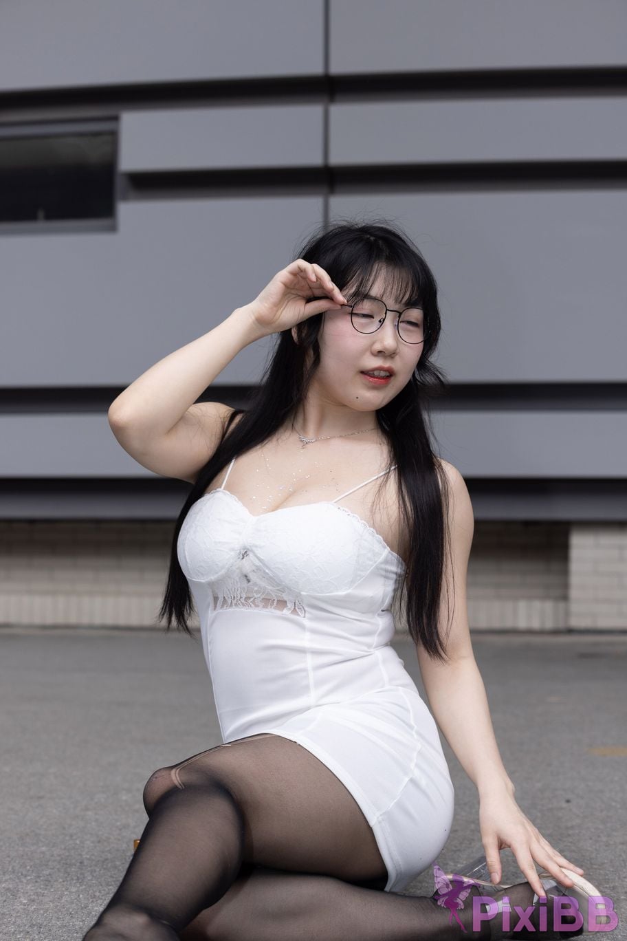 Featured Street Photography Works No.5795 Plump Ke Tang Xiao Yuan black stockings jade feet PixiBB.COM 215