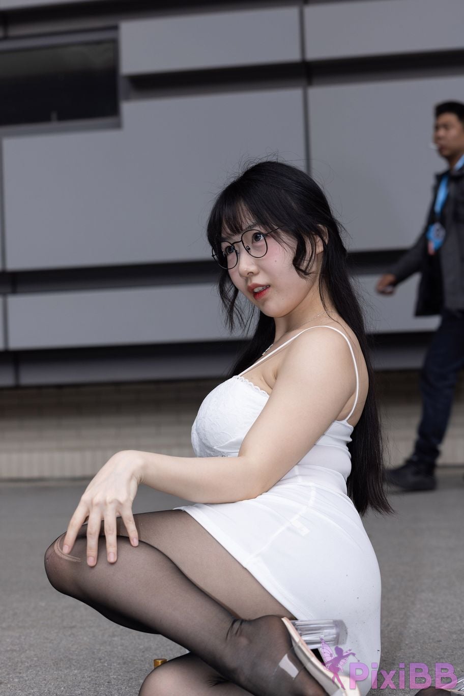 Featured Street Photography Works No.5795 Plump Ke Tang Xiao Yuan black stockings jade feet PixiBB.COM 226