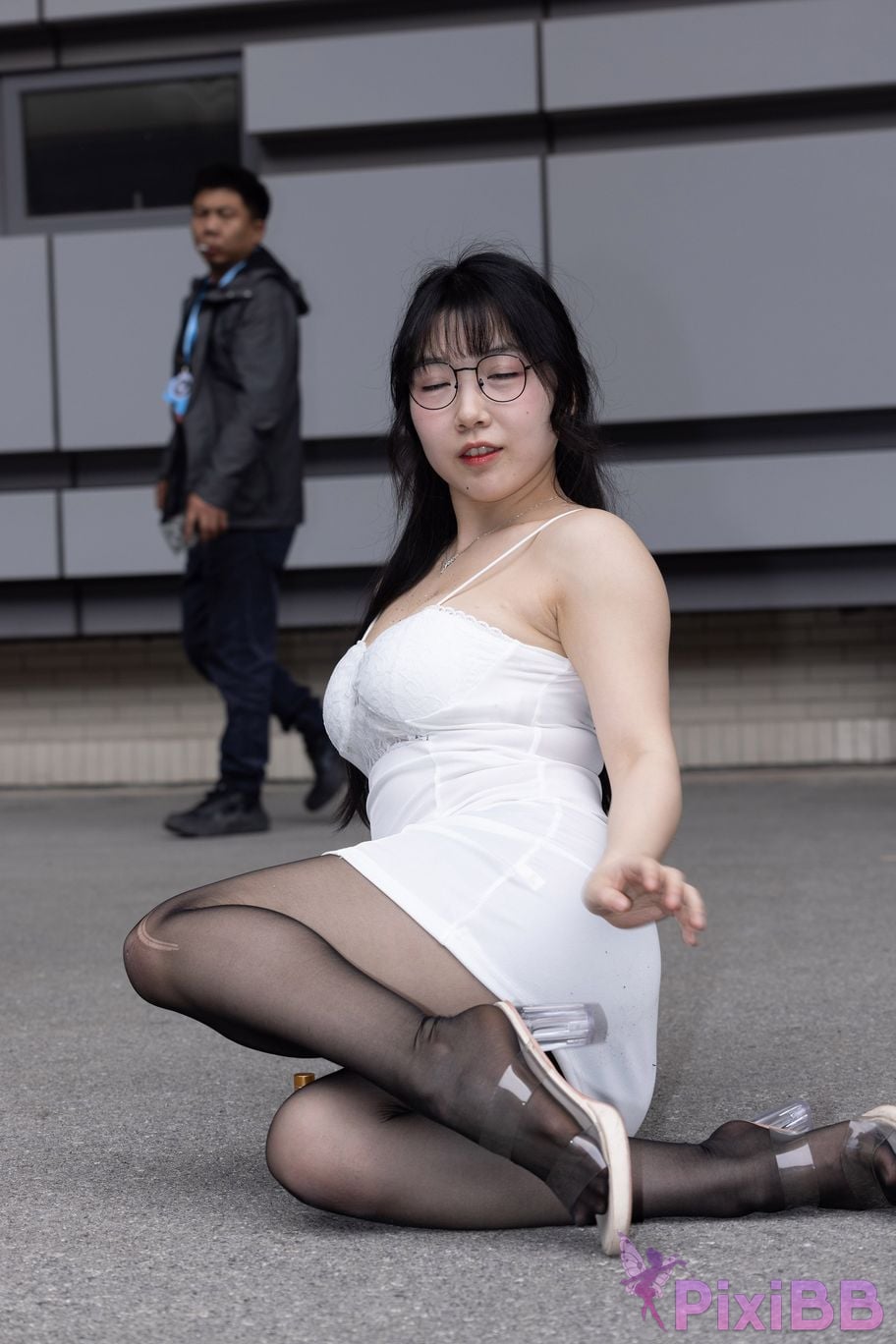 Featured Street Photography Works No.5795 Plump Ke Tang Xiao Yuan black stockings jade feet PixiBB.COM 227