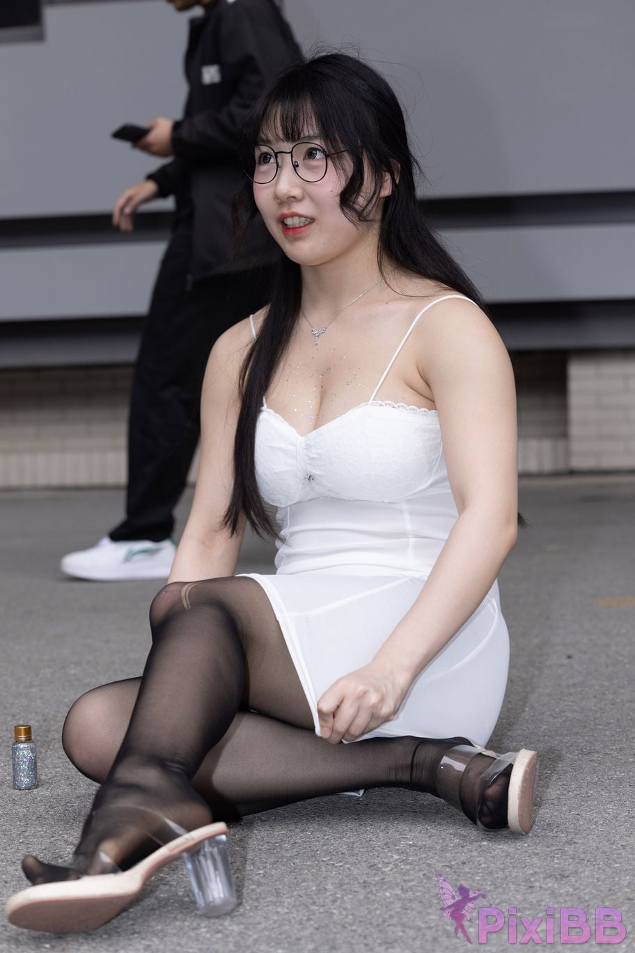 Featured Street Photography Works No.5795 Plump Ke Tang Xiao Yuan black stockings jade feet PixiBB.COM 236