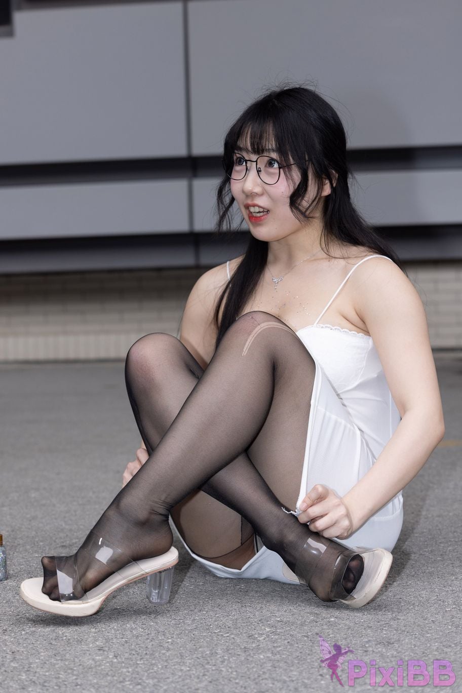 Featured Street Photography Works No.5795 Plump Ke Tang Xiao Yuan black stockings jade feet PixiBB.COM 237