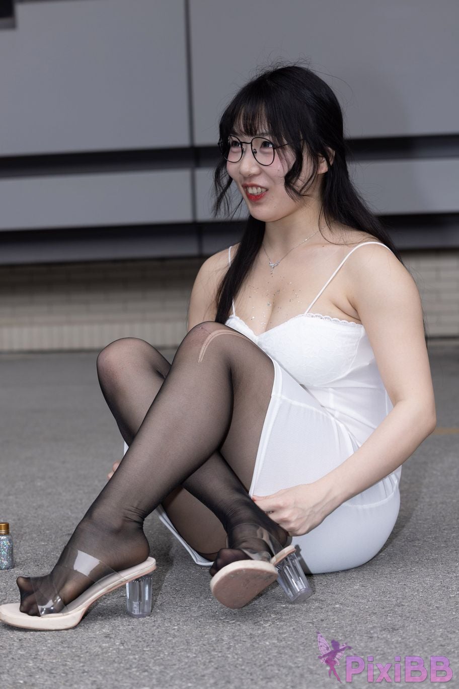 Featured Street Photography Works No.5795 Plump Ke Tang Xiao Yuan black stockings jade feet PixiBB.COM 238