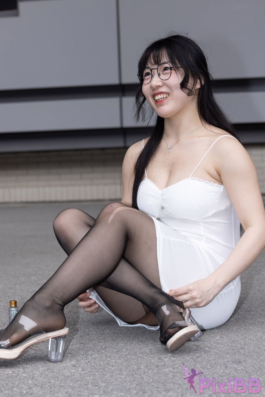 Featured Street Photography Works No.5795 Plump Ke Tang Xiao Yuan black stockings jade feet PixiBB.COM 239