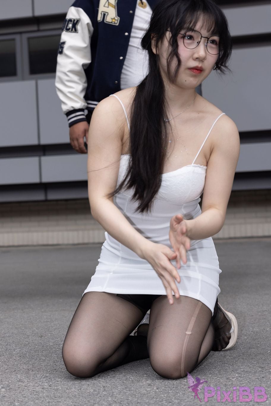 Featured Street Photography Works No.5795 Plump Ke Tang Xiao Yuan black stockings jade feet PixiBB.COM 251