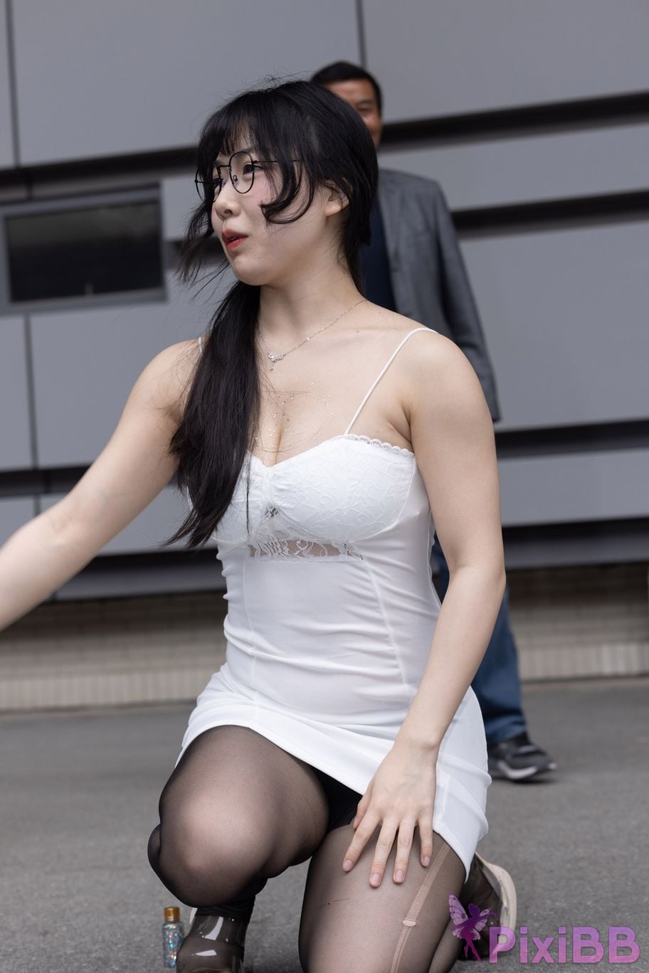 Featured Street Photography Works No.5795 Plump Ke Tang Xiao Yuan black stockings jade feet PixiBB.COM 253
