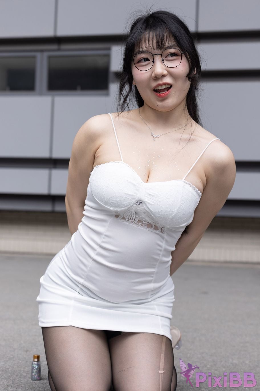 Featured Street Photography Works No.5795 Plump Ke Tang Xiao Yuan black stockings jade feet PixiBB.COM 300