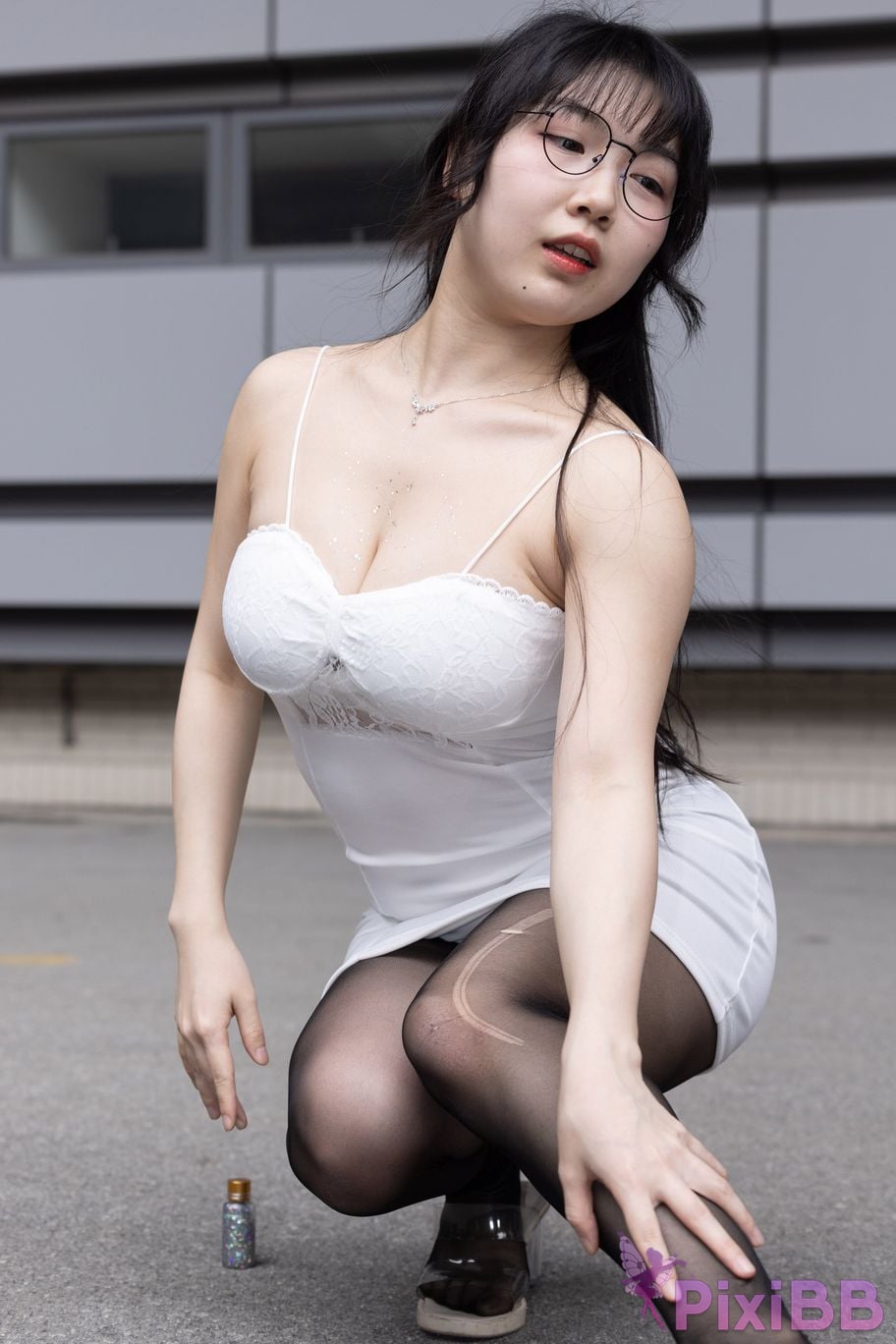 Featured Street Photography Works No.5795 Plump Ke Tang Xiao Yuan black stockings jade feet PixiBB.COM 324