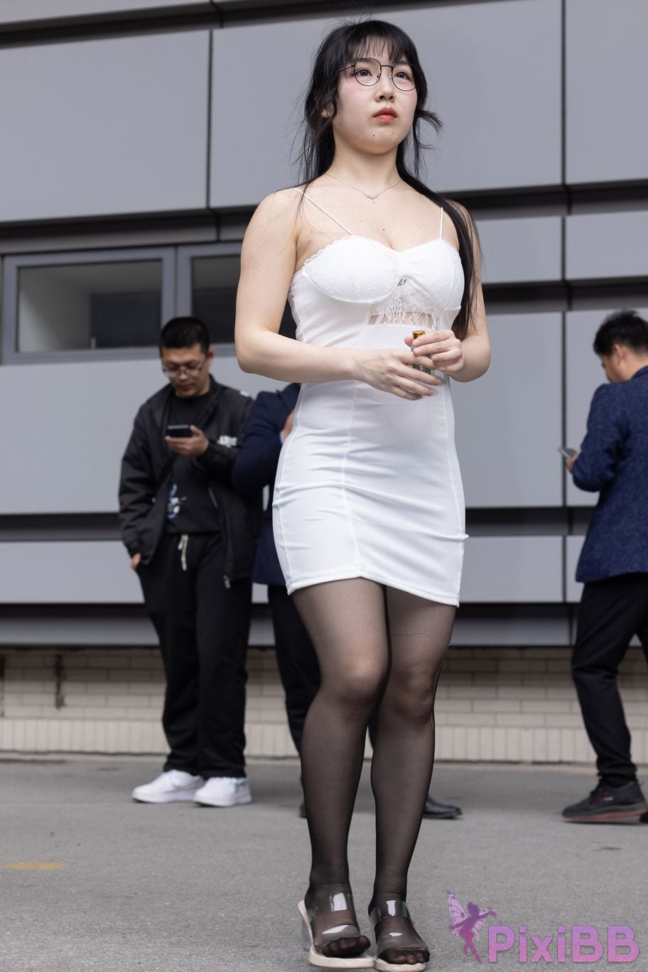 Featured Street Photography Works No.5795 Plump Ke Tang Xiao Yuan black stockings jade feet PixiBB.COM 363
